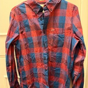 Hollister Men's Vibrant Plaid Button-Down Shirt 2/$15